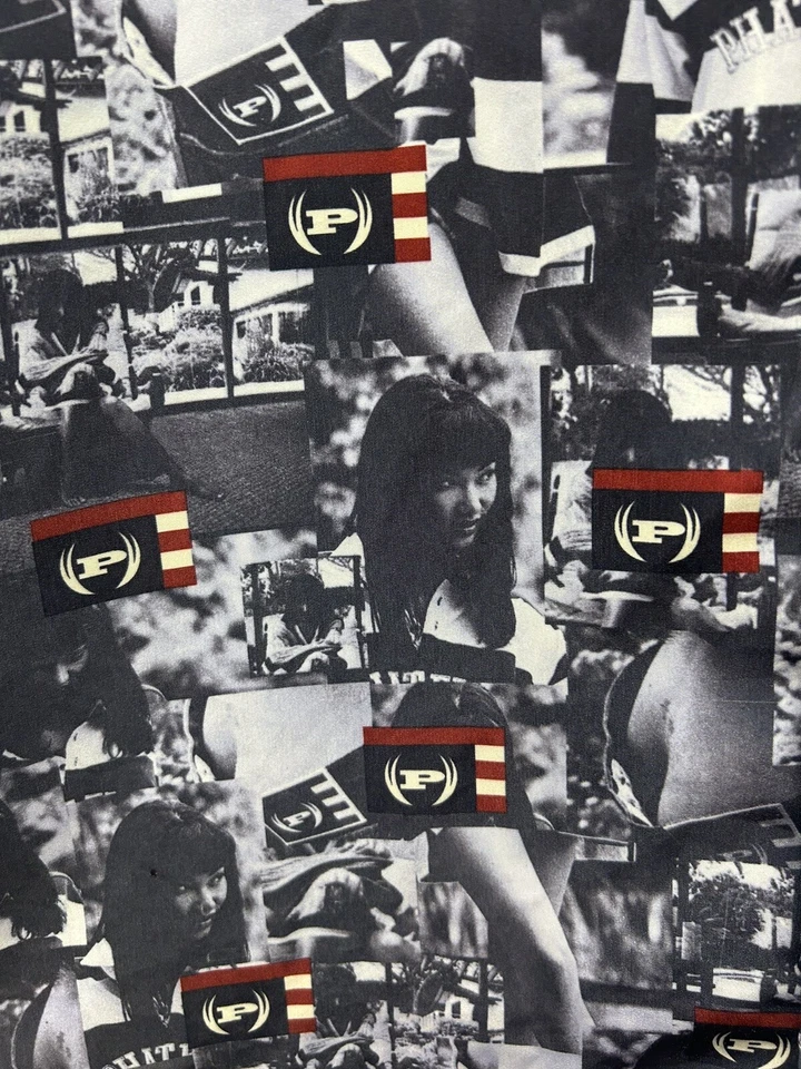 Мужская винтажная фиолетовая рубашка Phat Farm размер 3XL Kimora Lee AOP на пуговицах (G3) - Изображение 3 из 4