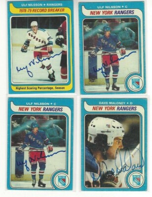  1979-80 Topps #159 Dave Maloney Signed Hockey Card New York Rangers