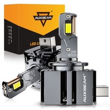 Auxbeam 70w 22000lm D1s D1r Led Headlight Bulbs 6000k Replace Xenon Hid Lamps