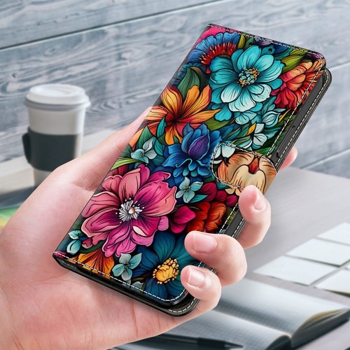 Skórzane etui z nadrukiem na Samsung A15 A05S A25 A35 A55 Portfel Flip Stand Cover - Zdjęcie 7 z 27