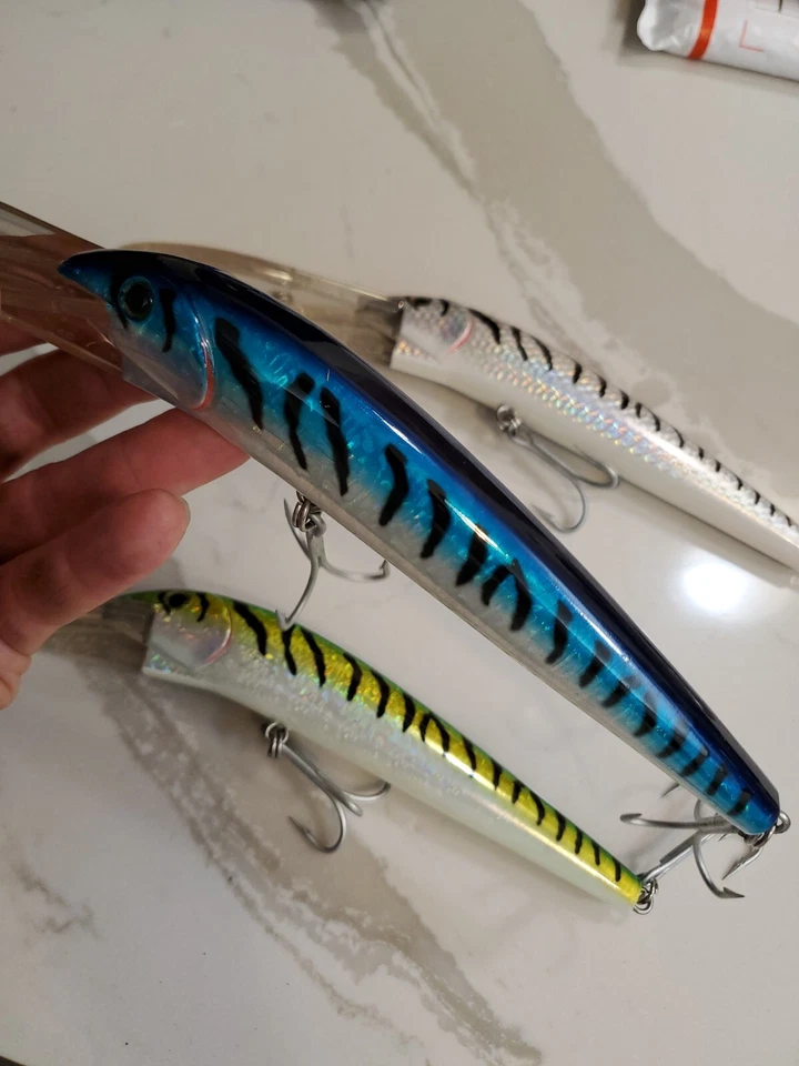 3pc LOT - The Producers BRUIZER Starfire Lure, 4.5oz plug diver like yo-zuri - Image 4 of 4