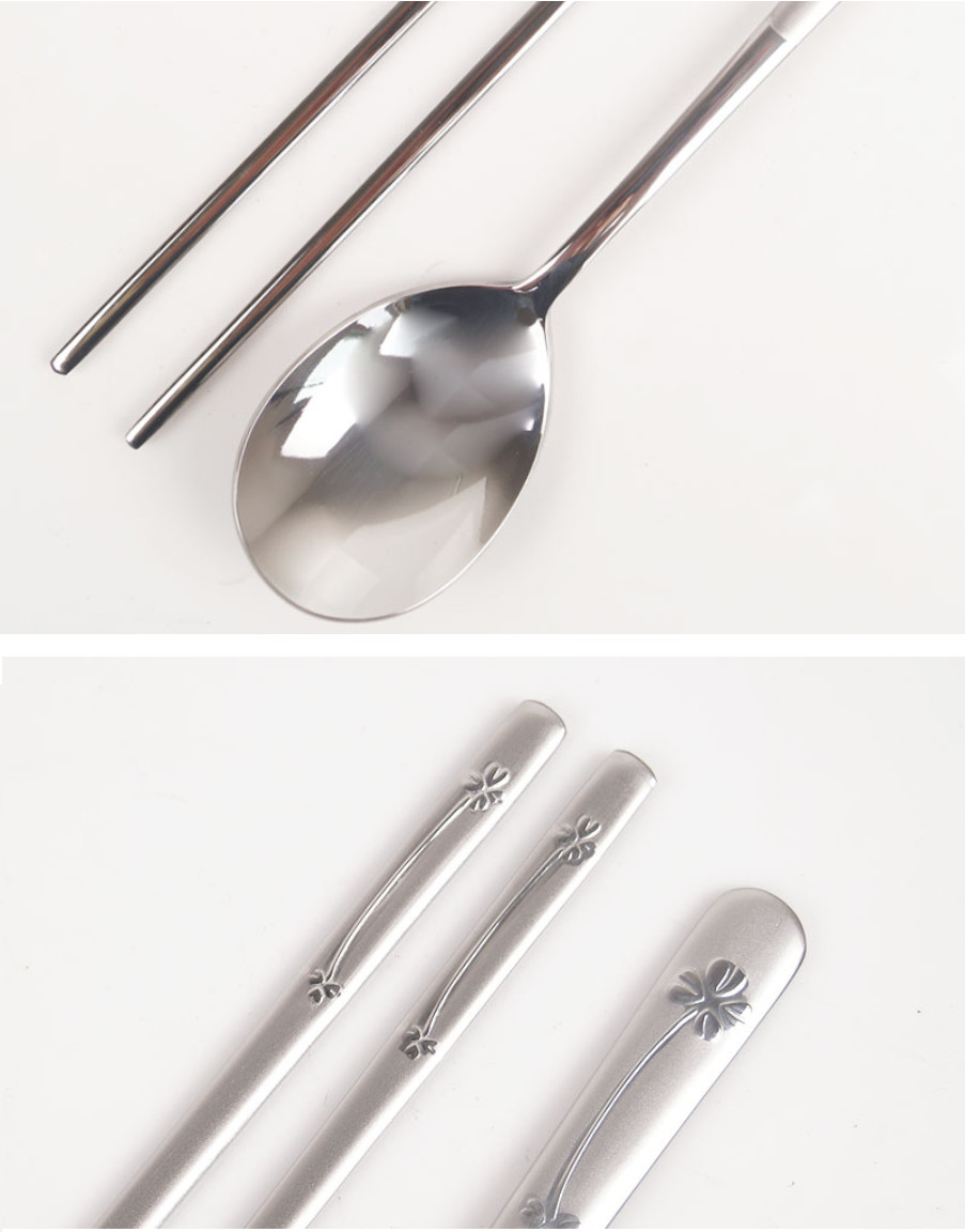 Spoon Chopstick set Dinnerware Set Korean silverware stainless