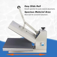16"x32" Large Format Manual Heat Press Machine for T-shirt Double Pressure Knob