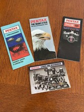 Vtg.Pentax Lot 5 Lenses Accessories manual/brochures ME Super Camera Photography