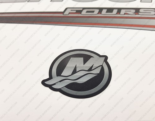 Mercury 9.9 hp Four Stroke 2013-2017 RED outboard engine decals sticker - Picture 3 of 7