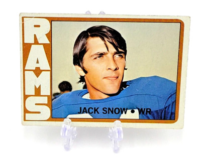 1972 Topps Football Jack Snow Los Angeles Rams #152 | eBay