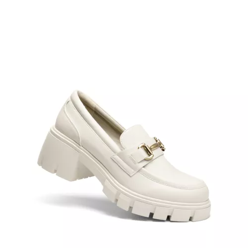 Women Comfortable Slip On Casual Loafers Low Chunky Heel Round Toe Loafer Shoes - Picture 21 of 32
