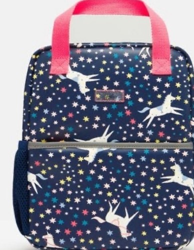 NWT Joules Girl 4 Unicorn Raincoat & backpack Navy - Picture 5 of 5