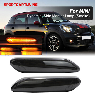 Sequential Smoked LED Side Marker Signal Light For 2011-2016 Mini ...