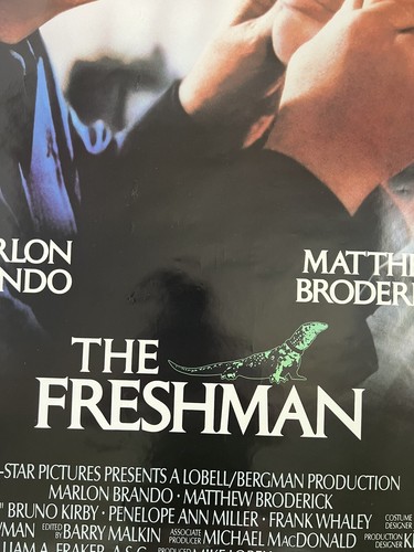 1990 The FRESHMAN MOVIE POSTER MARLON BRANDO MATTHEW BRODERICK BRUNO KIRBY - Picture 2 of 11
