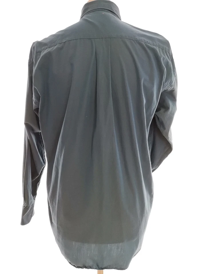 VAN HEUSEN  T. L Azul Hombre Camisa elegante Manga larga - Imagen 3 de 4