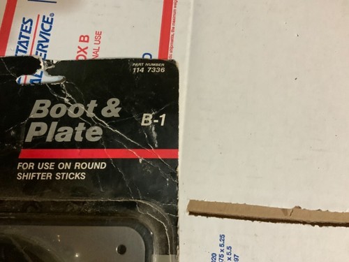 NOS Hurst 1147336 Shifter Boot & Plate New Old Stock Round Shifter Sticks Day 2 - Picture 2 of 5