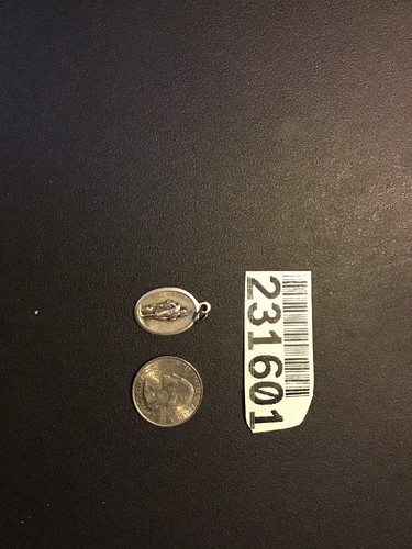 Vintage Silver Tone Italy Pendant Charm St Florian