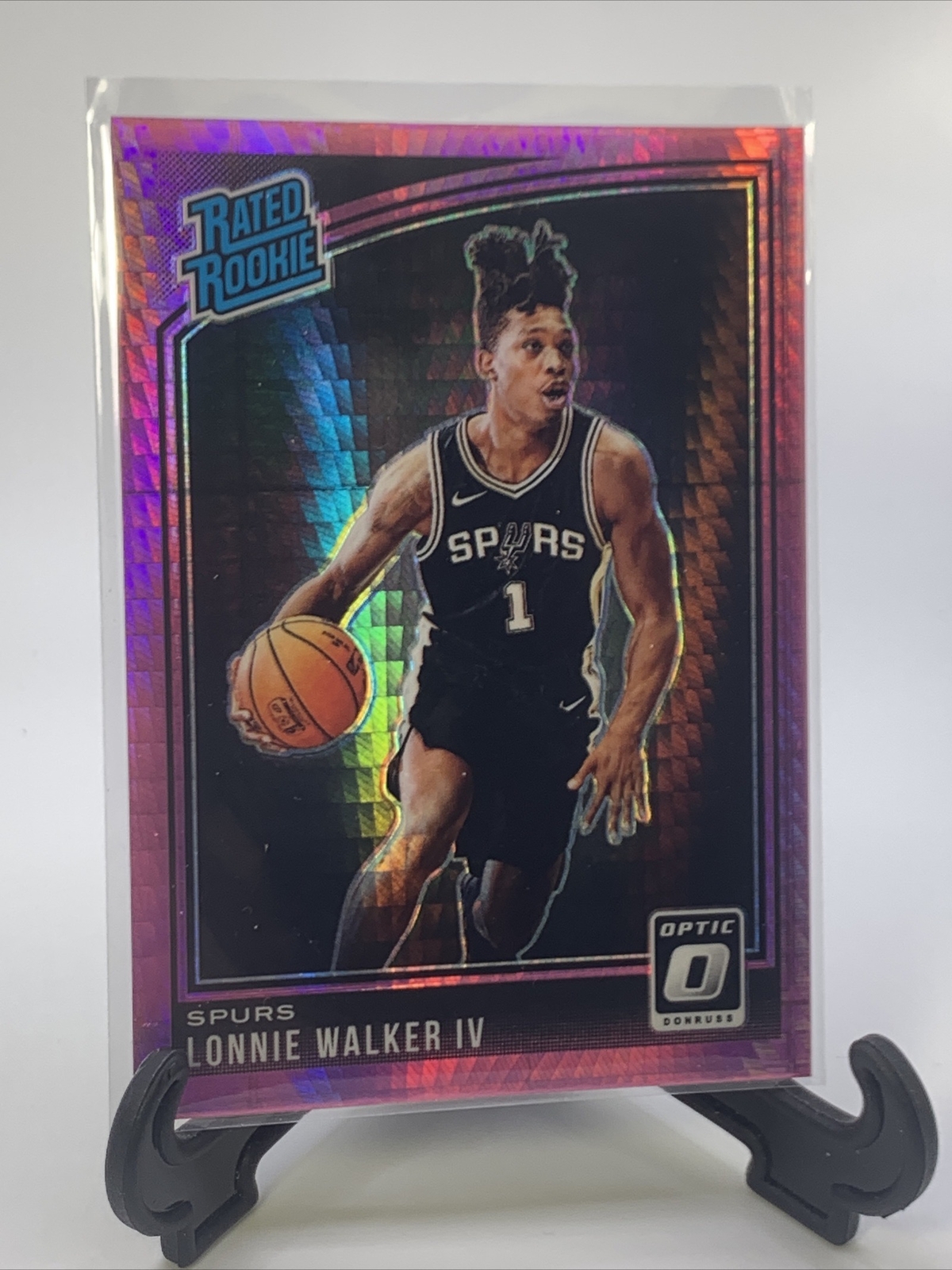 2018 Panini Donruss Optic Rated Pink Hyper Prizm Lonnie Walker IV #174 Rookie RC