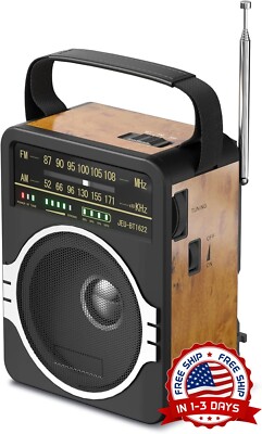 Radio portátil AM FM de onda corta para el hogar al aire libre fuerte recepción