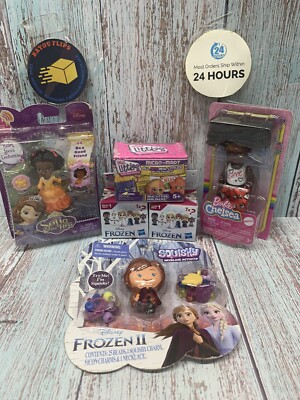 Chelsea Doll, Ruby From Enchancia,Frozen Squishy Necklace,2 Twirl About Bundle