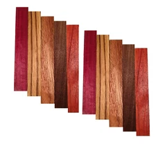 Pen Blank - Purple Heart, Zebrawood, Sapele, Walnut, Padauk
