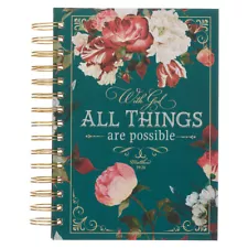 Christian Art Gifts Journal W/Scripture For Women With God All Things Mathe...