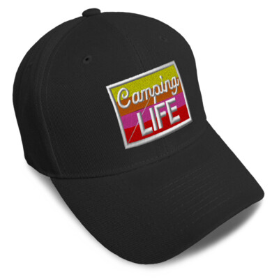 Baseball Cap Camping Life Practice Hobbie Dad Hats for Men & Women 1 Size