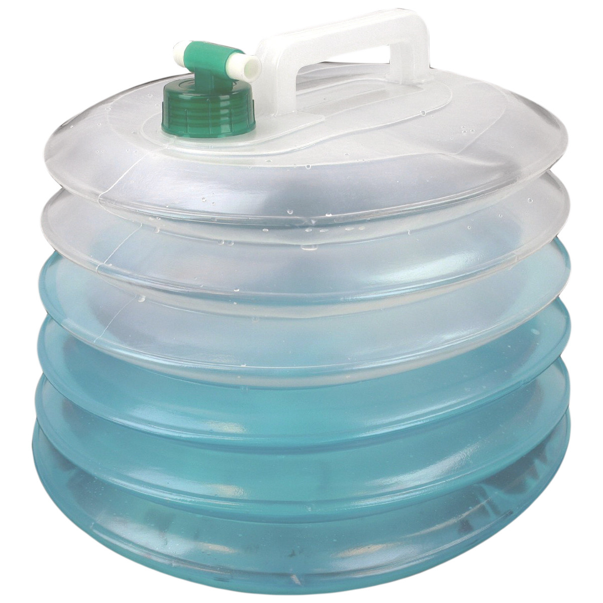 HIGHLANDER ACCORDION WATER CARRIER 15L FOLDABLE TRAVEL DRINKING LIQUID STORAGE