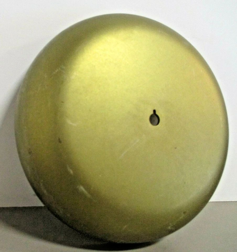 Vintage 8" Maritime Alarm Bell Cover Gong SOLID BRASS 2.5 Lbs Dull Finish - Image 3 of 4