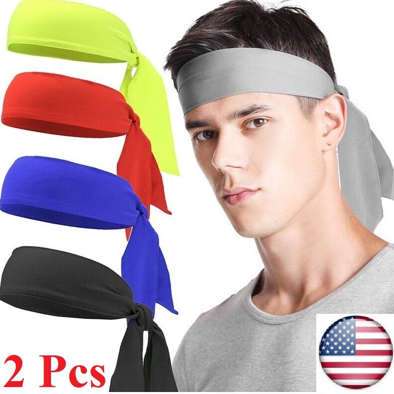 2Pcs Ninja band Sweatband Tennis Exercise Headband Wristbands