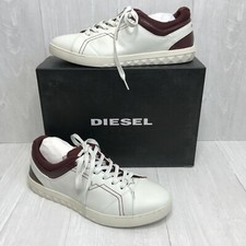 Diesel S-STUDZZY Lace-up Men's Fashion Sneakers - Dirty White/Andorra US Size 12