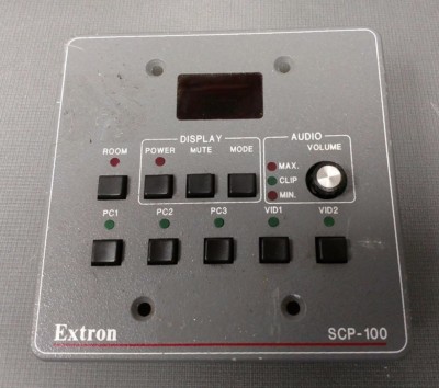 Extron SCP-100 Universal Dual Gang IR Controller Module Interface Control Panel