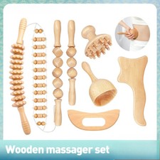 Wood Therapy Massage Roller Massager GuaSha Tool For Full Body Pain Relief New