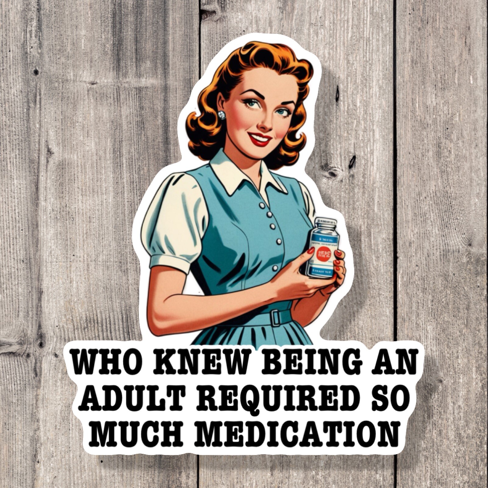 Funny Humor Sarcastic Vinyl Laptop Sticker Water Bottle Sticker Hard Hat Decal