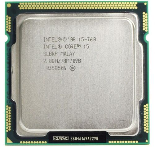 Intel Core i5-760 2.8 GHz 4 Cores 8MB SLBRP Cache Socket LGA1156 CPU Processor - Picture 2 of 5