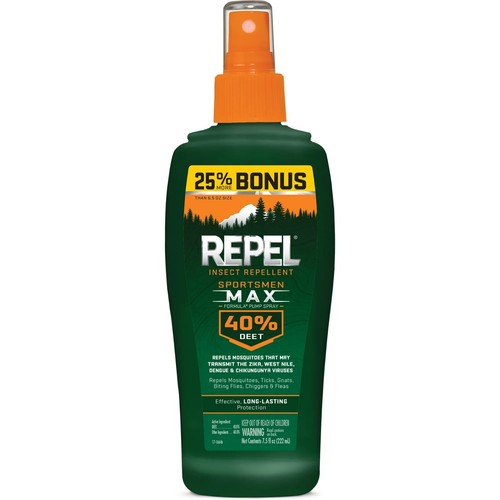 2PACK Repel Insect Repellent Sportsmen Max Formula Spray Pump 40% DEET 7.5-fl Oz - Picture 7 of 8