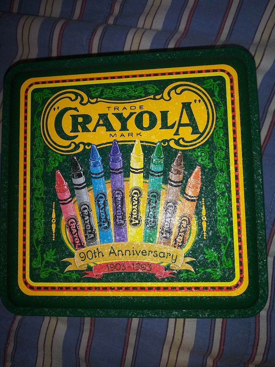 Vintage SEALED 90th Anniversary 1903 - 1993 Crayola Tin with 64