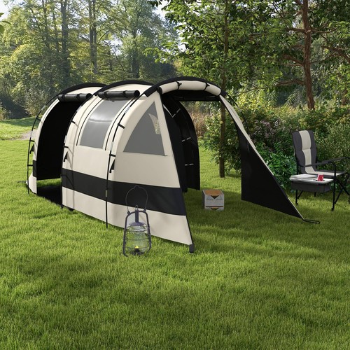 4-5 Person Camping Tent, Blackout Tent with Bedroom and Living Room - Picture 3 of 46