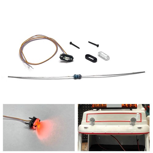 2-2.2V Front Marker LED Plastic Clearance Light for 1:14 Truck Hydraulic Loader - 第 1/6 張圖片