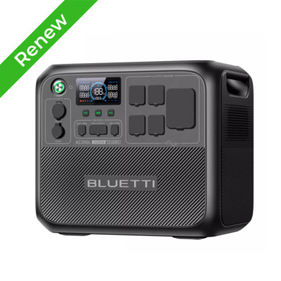 BLUETTI AC200L 2400W 2048Wh Portable Power Station Solar Generator for Road Trip