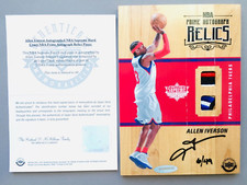 Upper Deck UD Supreme Hard Court Allen Iverson Prime Autograph Relics 6/49 PAR-A