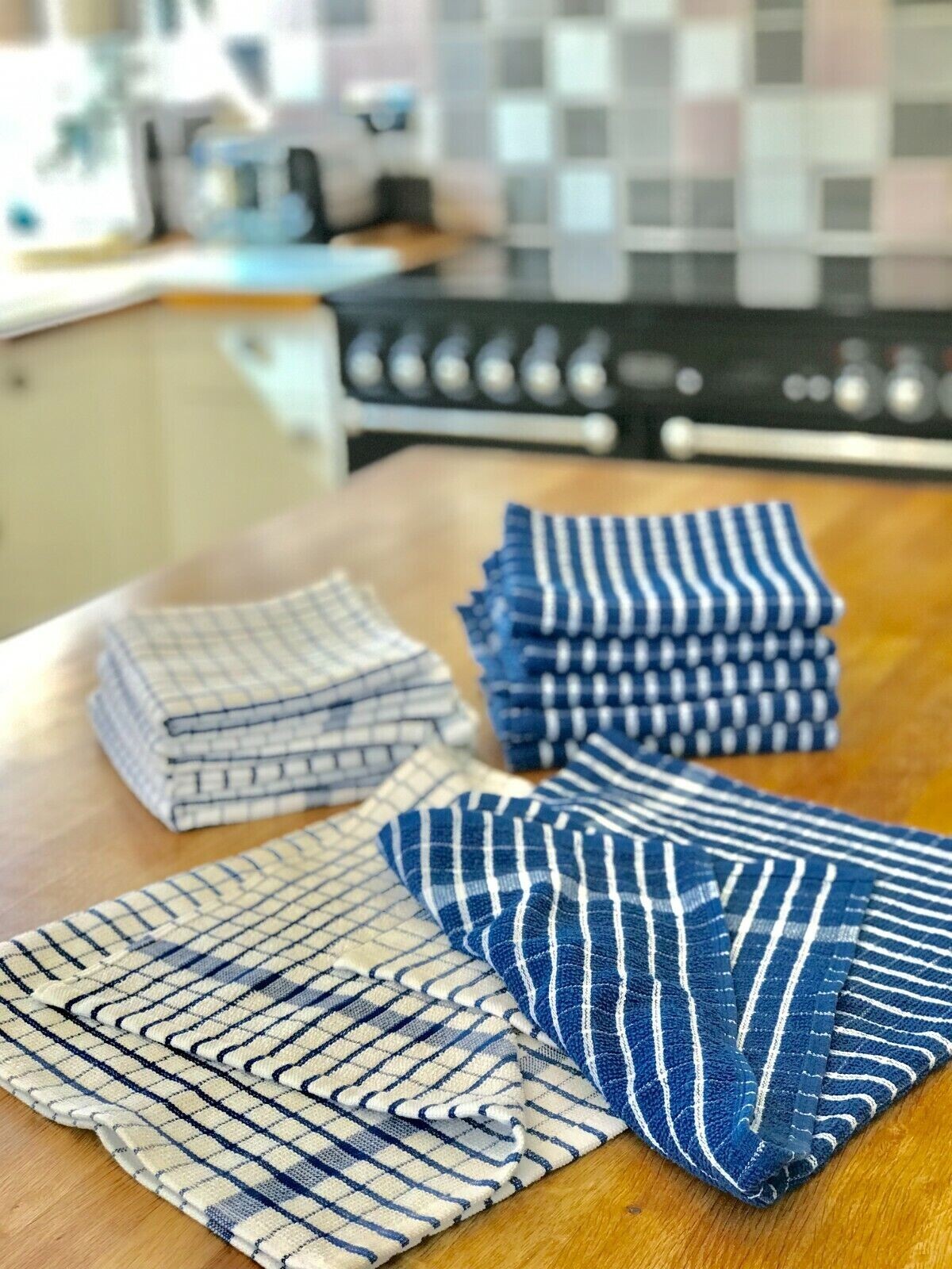 Tea Towels 100 Cotton Bar Glass Dish Cloths Pack Kitchen Towels eBay