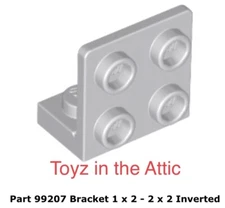 Lego 1x 99207 Light Bluish Gray Bracket 1 x 2 - 2 x 2 10497 Galaxy Explorer