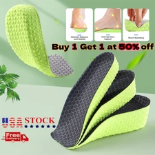 2 Orthotic Shoe Inserts for Plantar Fasciitis Flat Feet Arch Support Foam Insole
