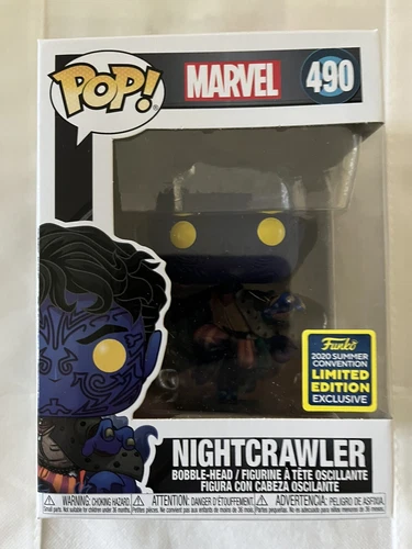 Funko POP! Nightcrawler #490 2020 Convención de Verano SDCC Marvel Como Nuevo