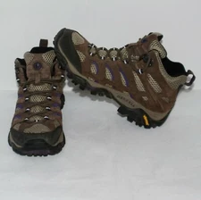 Merrell J65586 Moab Mid Ventilator Bracken Purple Suede Hiking Boot Women's Sz 7