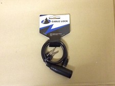 Bicycle Bike Cycle Coil Hoop Loop Spiral Cable Lock 0.6m x 6mm - Black Rock