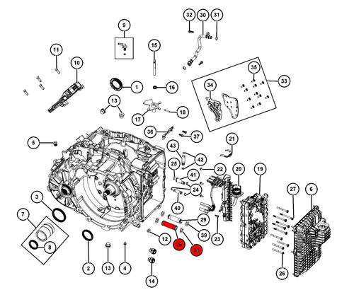 GENUINE ZF 9HP48 / 948TE 9 SPEED AUTOMATIC GEARBOX SENSOR UNIT KIT 1094.298.068 - Picture 14 of 17