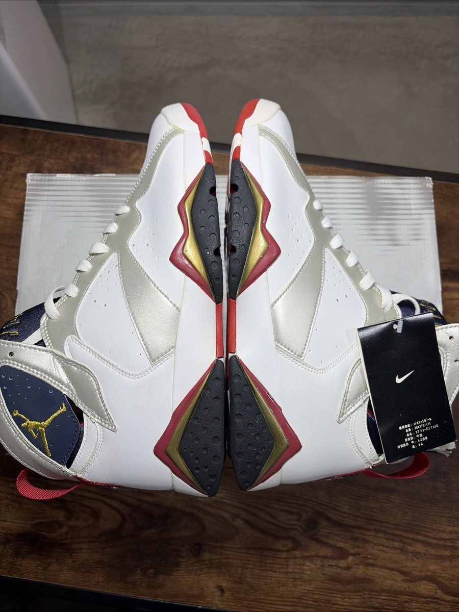 Size 9.5 - Air Jordan 7 Retro 2004 Olympic 304775-171 Authentic OG