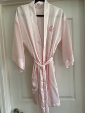 VINTAGE VALERIE STEVENS Soft Pink ROBE Polyester Sz S