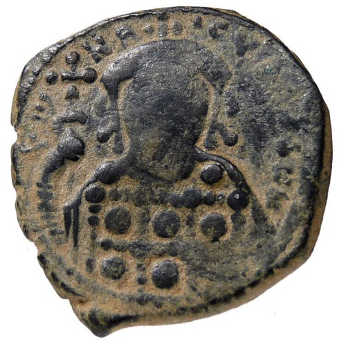JESUS CHRIST / CONSTANTINE X. Byzantine Empire Follis Coin Constantinople mint - Picture 8 of 10
