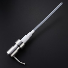 Silver Stainless Steel Liquid Dispenser Pump Reusable Soap Lotion Bottle Pump