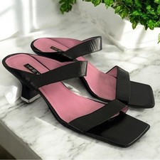 Vintage 90 s Nine West Black and Pink Women's Heels