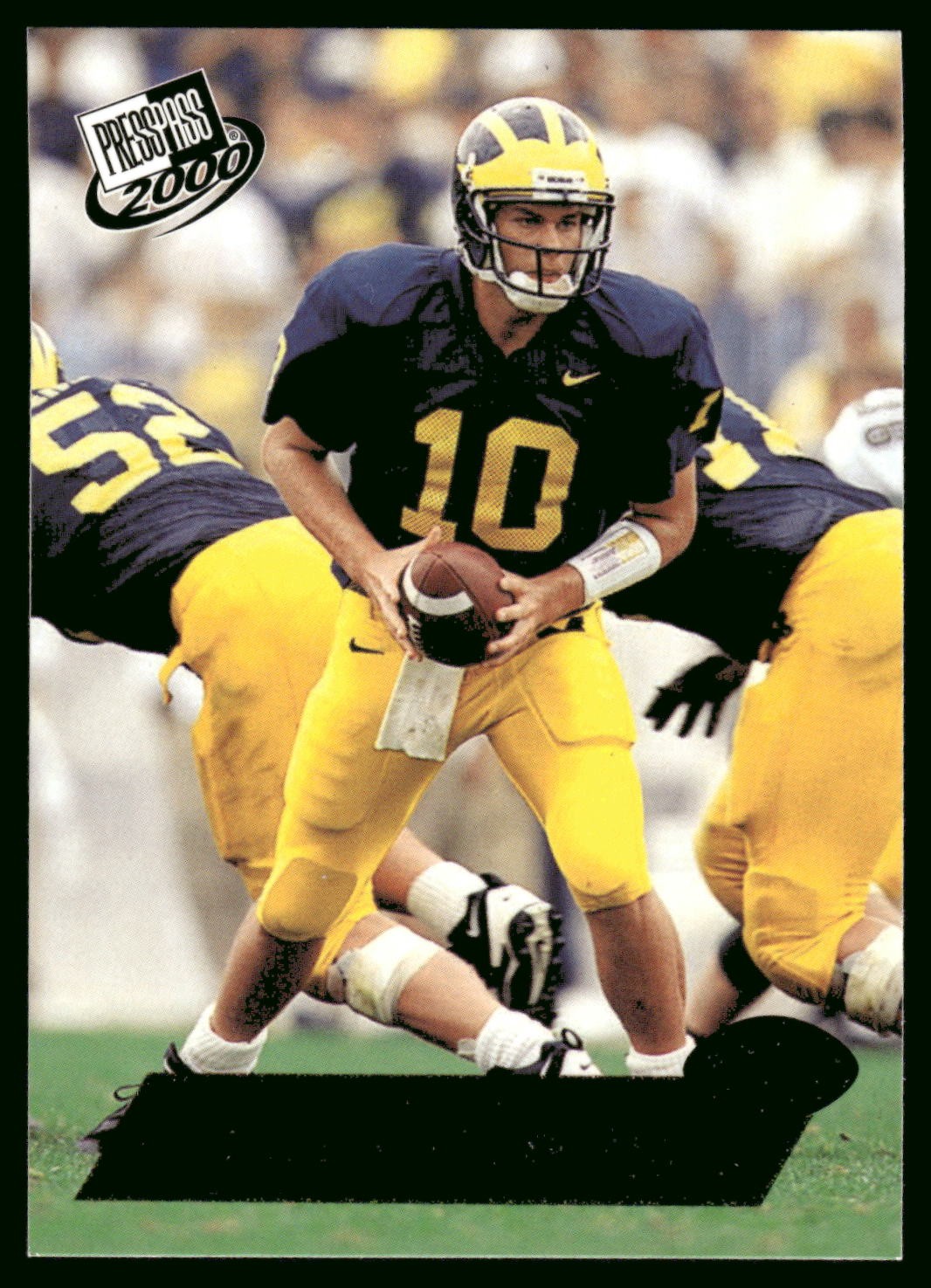 2000 Press Pass #37 Tom Brady Gold Zone ROOKIE RC